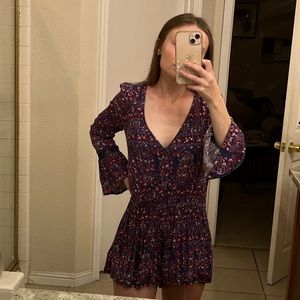 Long sleeve boho romper